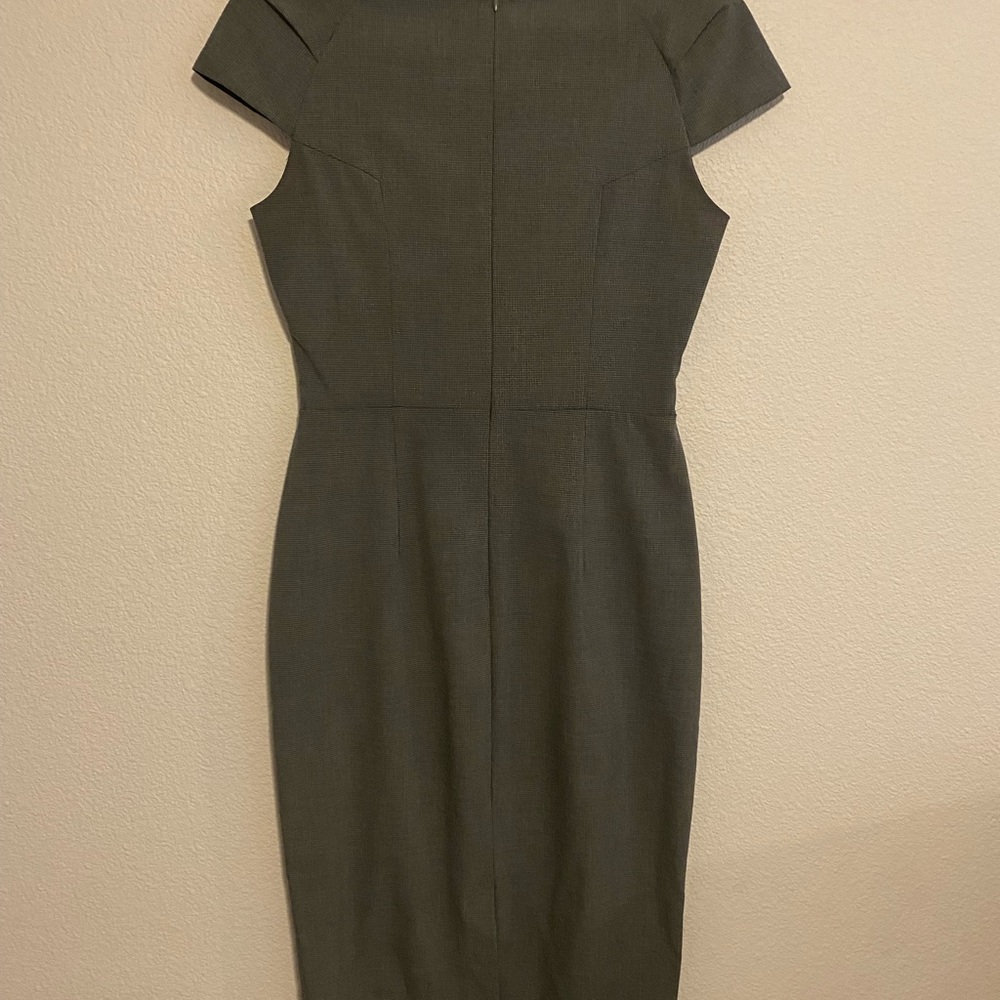 Zara Basic Gray Formal Cap Sleeves Shift Dress Si… - image 8
